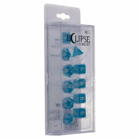 TOYS4.0 Eclipse 11 Dice Set, Sky Blue TO3295290